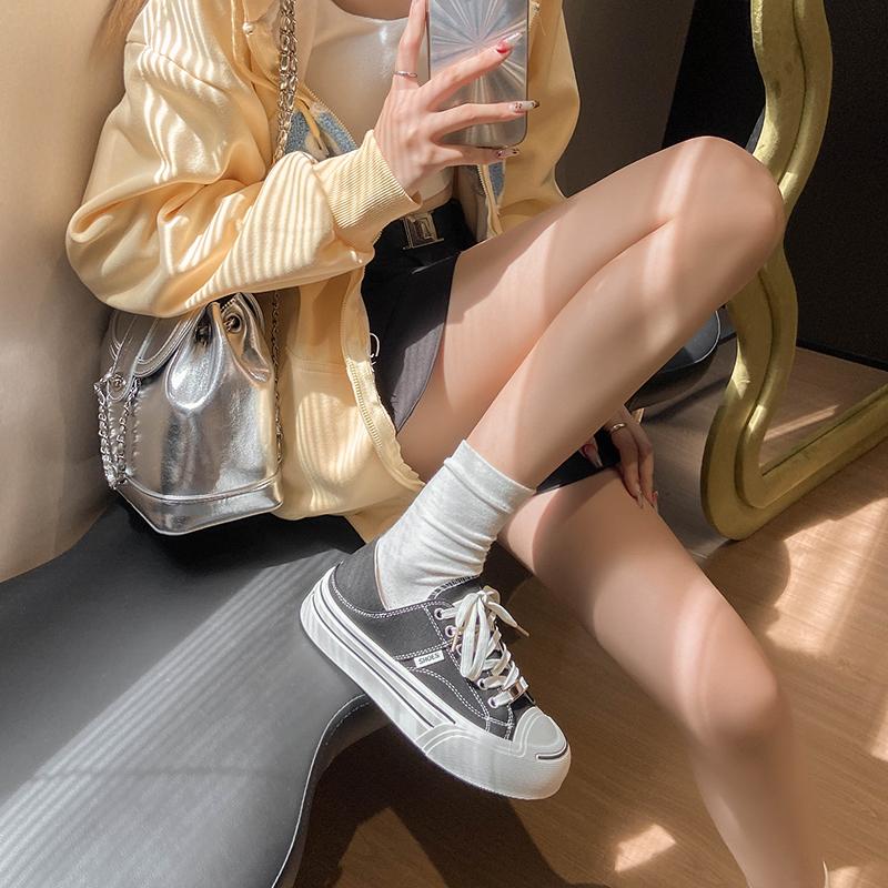 Новые женские туфли из вулканизированной кожи премиум-класса со шнуровкой, модные кроссовки на плоской подошве с мягкой подошвой, повседневные кроссовки для женщин Tide Shoes