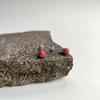Серебряные серьги с кораллом (2175940)