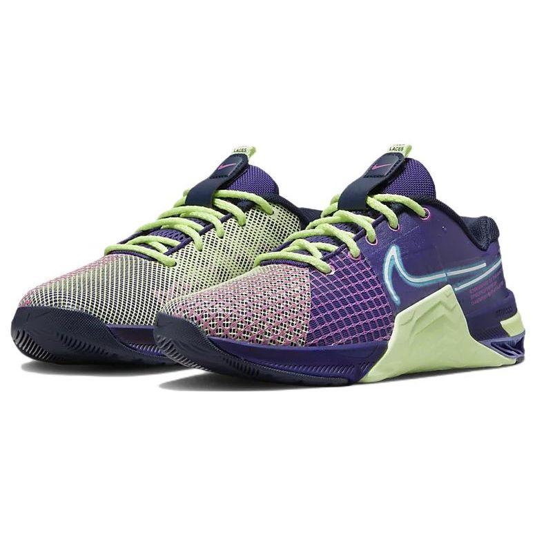 Nike Metcon 8 AMP Deep Purple Barely Volt Женские кроссовки Blackened-Blue Baltic-Blue DV1168-500