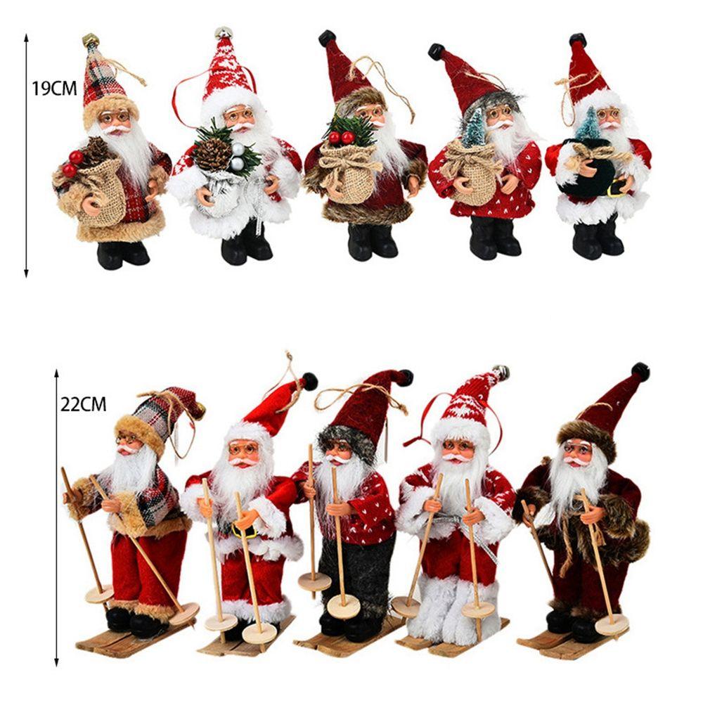 Xmas Tree Drop Ornaments N1N Santa Figure Hanging Pendants Santa Claus Doll Christmas Decorations