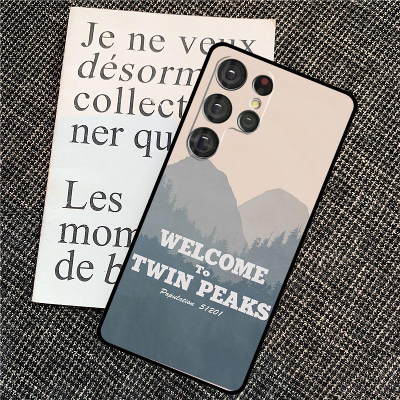 Чехол Welcome To Twin Peaks для Samsung Galaxy S24 Ultra S22 S23 Plus S20 S21 FE S8 S9 S10 Note 10 20 Ultra