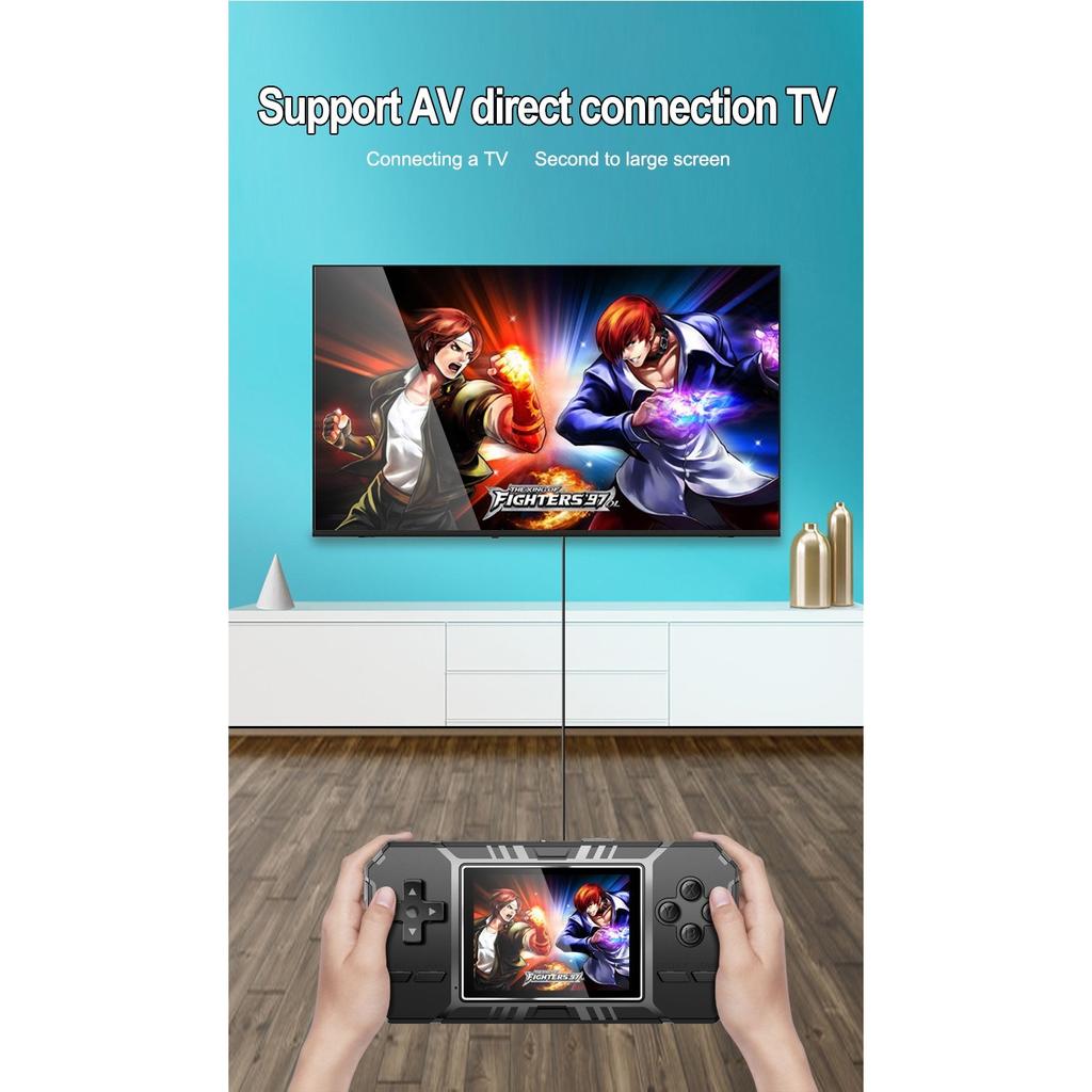 Портативные игровые плееры, ретро мини-консоль, 8-битный 3,0-дюймовый цветной ЖК-экран, встроенный 520 игр, портативный