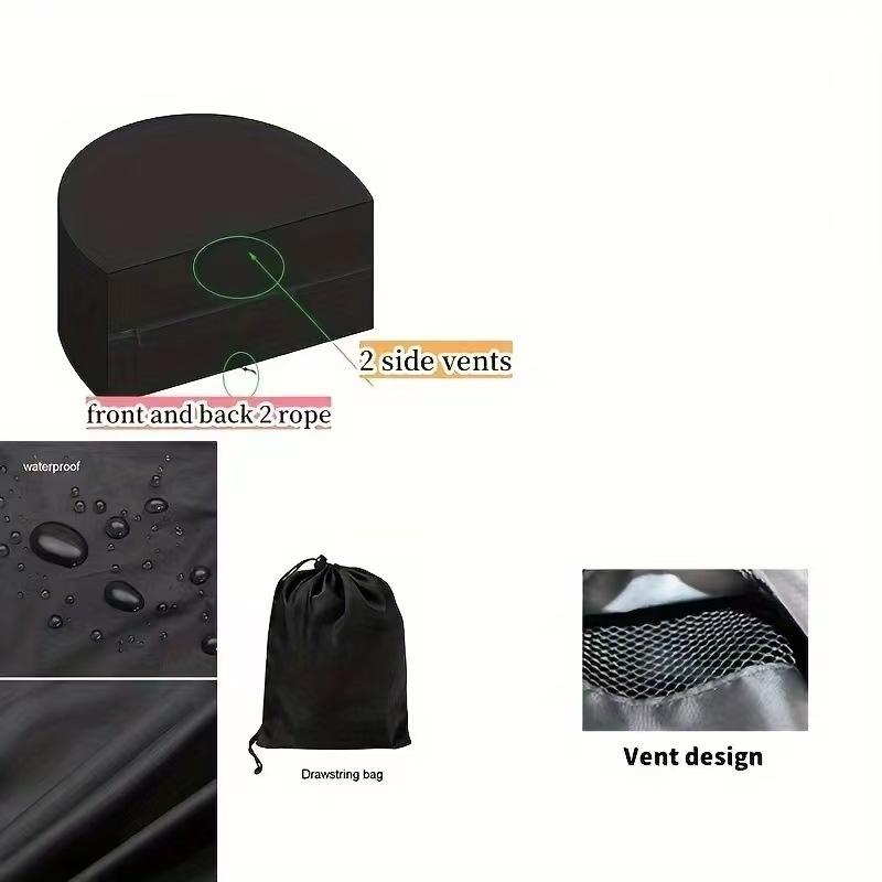 Сверхпрочный всепогодный чехол-навес для уличной круглой кушетки - Высококачественный защитный чехол для дивана-кровати с эластичной застежкой-кнопкой/застежкой