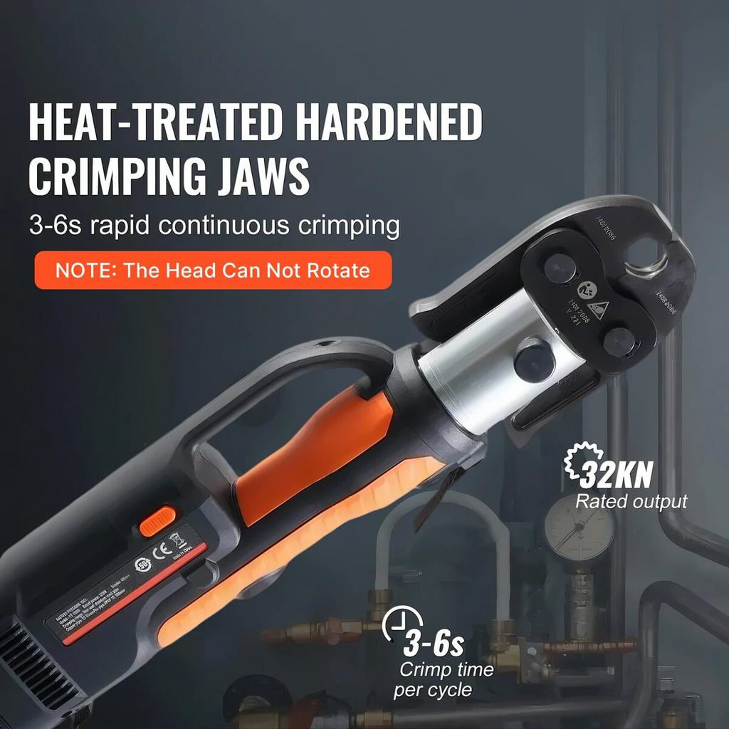 Pro Press Tool Pipe Crimping Kit Press Tool Battery Kit V15 V22 V28