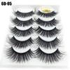 Fluffy Multilayers Wispy Flared Eye Lash Extension 6D Faux Mink Hair Crisscross False Eyelashes