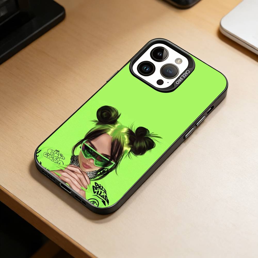 Чехол для телефона Billie Eilish Bad Guy для iPhone 17,16,15,14,13,12,11 Plus,Pro Max,XS,Цветной Посеребренный Внутренний Чехол