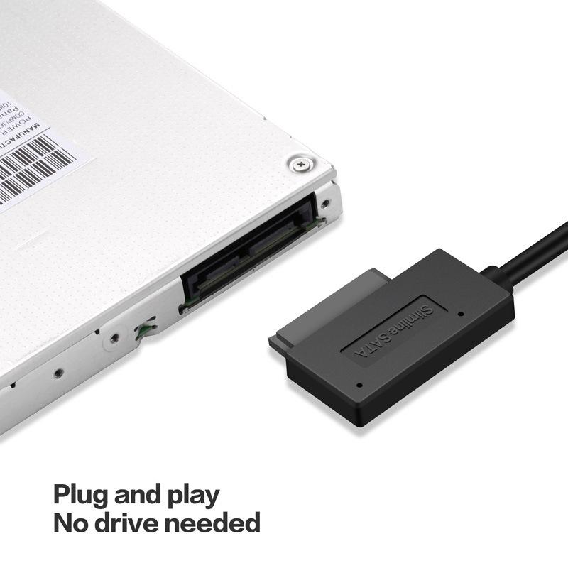 Usb To  6+7P SATA To USB2.0  Slim Sata/ide Cd Dvd Rom Optical Drive Cable Adapter