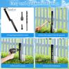 Комплект для ремонта столбов ограждения, простая установка, прочная стальная колонна для повышения устойчивости, комплект для укрепления столбов ограждения