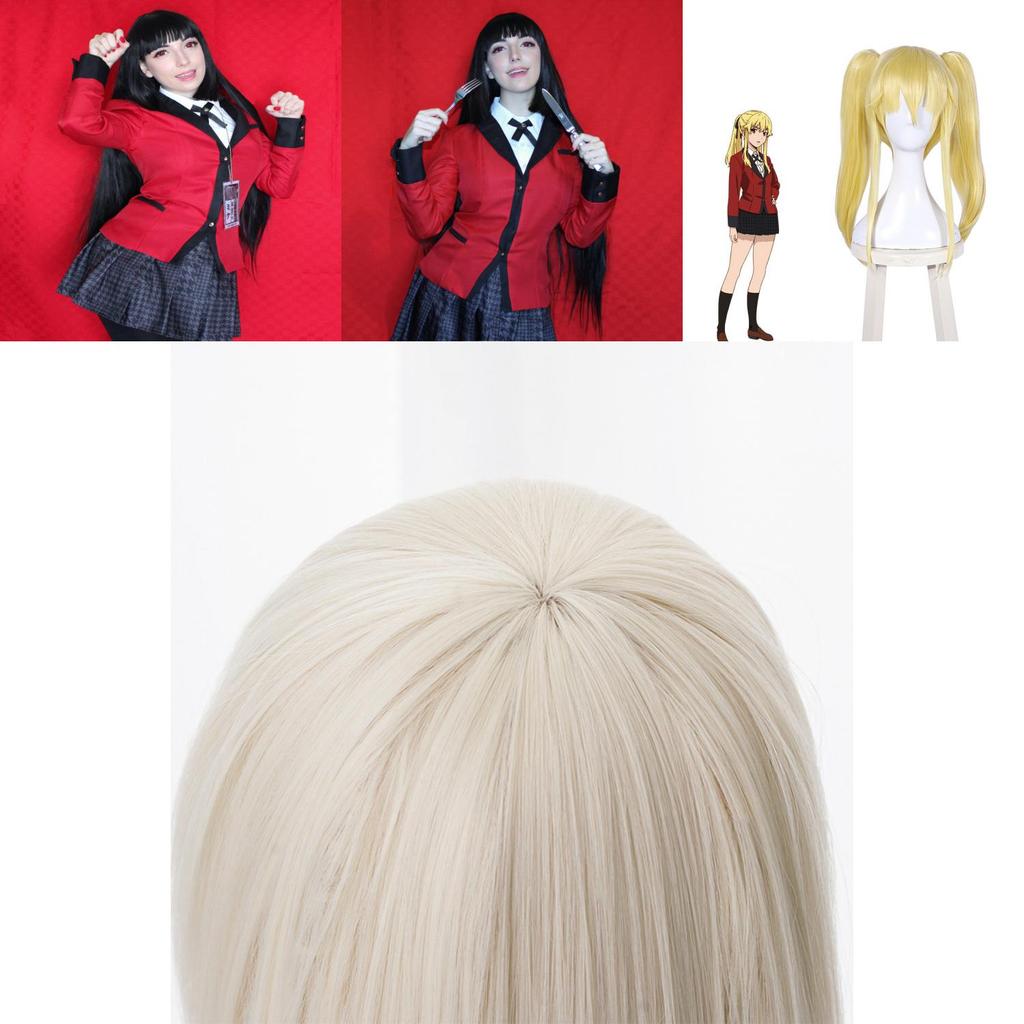 Kakegurui Джабами Юмэко Мэри Кирари Юмэми Руна Длинные Косплей Вечеринка Волосы Парики Ярких Цветов