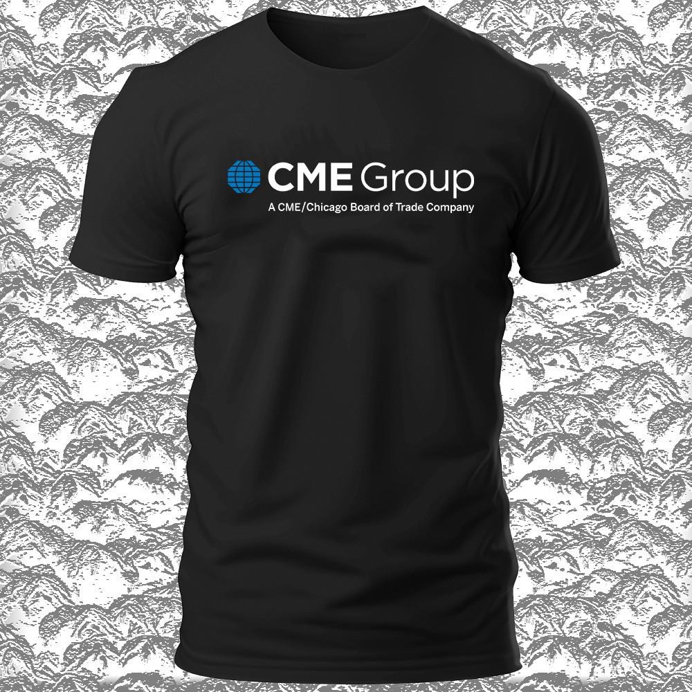 CME Group Фьючерсная биржа ЛОГОТИП Смешная футболка S-5XL Сделано в США Унисекс футболка