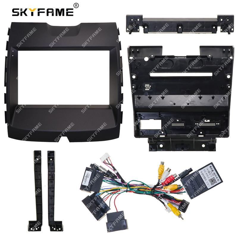 SKYFAME Car Frame Fascia Adapter Canbus Box Decoder Android Radio Dash Fitting Panel Kit For Ford Edge S-MAX Ranger