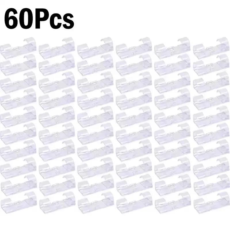 5-60 шт. Органайзер для кабельных зажимов Держатель для провода-капли Управление шнурами Самоклеящийся Настольный органайзер Кабельный менеджер Фиксированный зажим Намотка для проводов