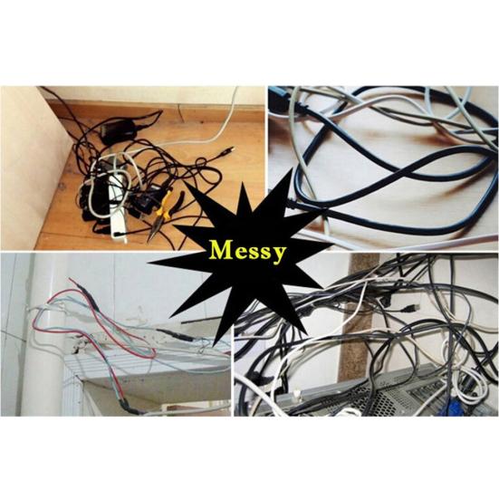 20 шт., зажимы для хранения проводов, пряжка-органайзер, фиксирующая зажим для кабеля линии передачи данных, фиксатор