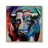 Abstract Bull Bullfight Oil Painting Printed Canvas Posters and Prints Cattle Wall Art Pictures for Living Room Office Decor