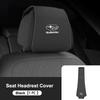 Leather Car Seat Headrest Protective Cover Accessories For Subaru WRX Forester Outback Crosstrek Legacy Impreza Levorg iwu7