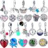 Стерлингового серебра S925, светящиеся в темноте, подвески для бега, бусины, подходят для оригинального браслета, подвески для женщин, ювелирные изделия своими руками, подарок