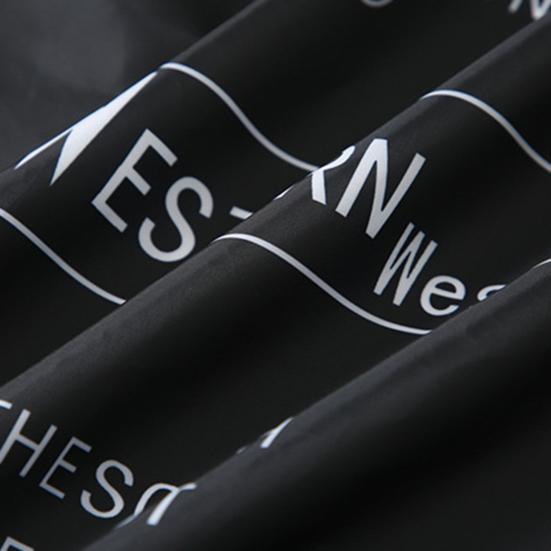 Men Jacket Hooded Zipper Closure Anti-UV Breathable Windproof Daily Wear Elastic Cuff Letter Print Jacket Coat for Daily Life