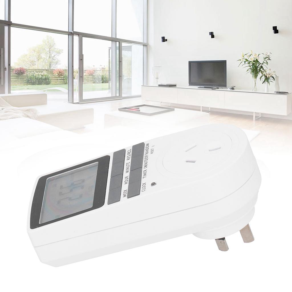 LCD Digital Timer Socket Programmable Timer Swtich for Lights Electrical Outlets