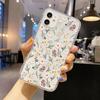 Цветочный чехол для iPhone 17 Pro Чехол iPhone 14 15 13 11 12 16 Pro Max Air 7 8 Plus XR SE Мягкий силиконовый прозрачный чехол