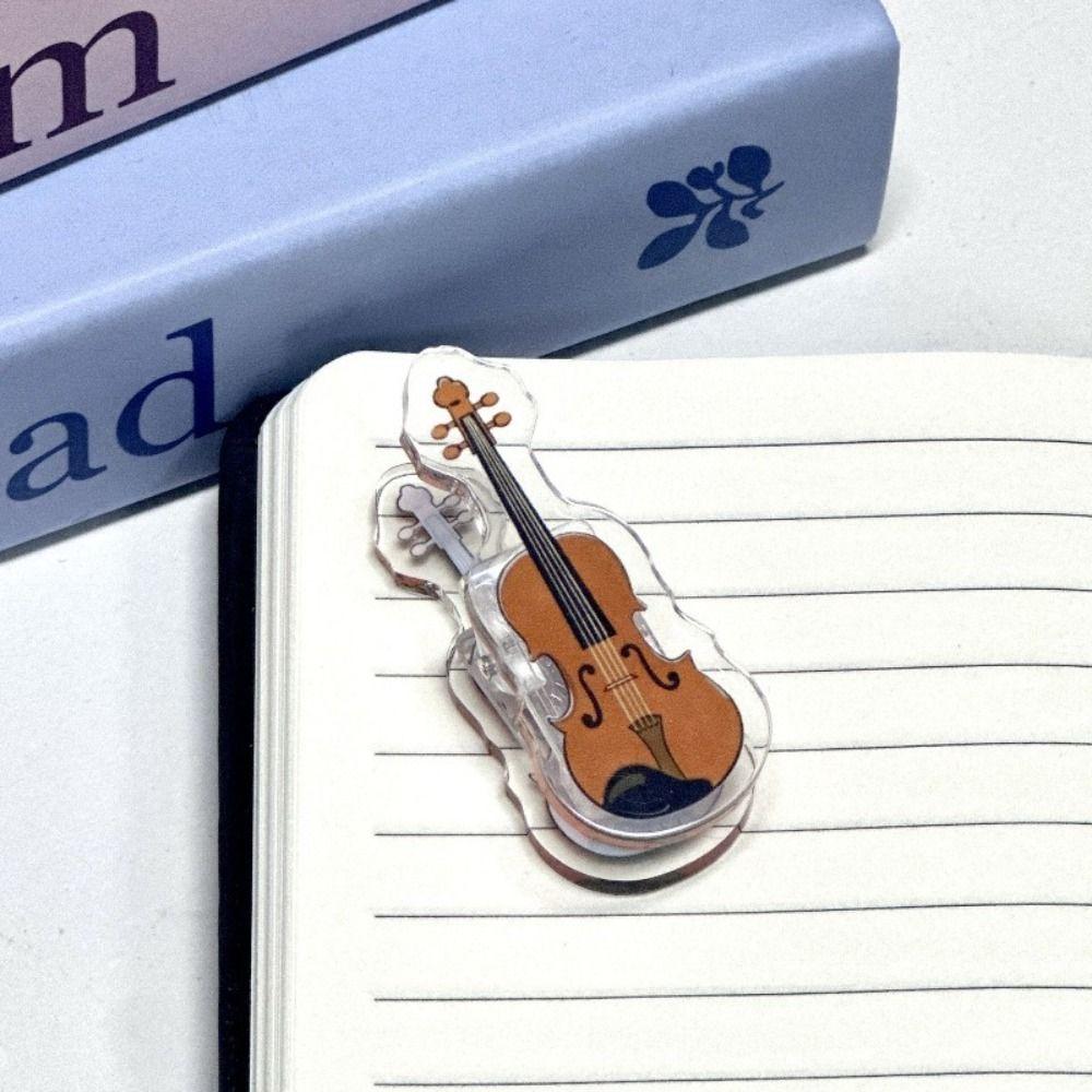 Musical Instrument Theme Folder Small Gift Jewelry Clip Creativity PP Clip School