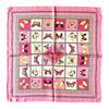 Silk 50x50cm Made In Butterfly Pink G.Barsanti&Figli Women's 100% Scarf, Small, Square, Italy, Design,