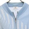 LANVIN en Bleu knit Zip jacket 50 light blue Men's Used