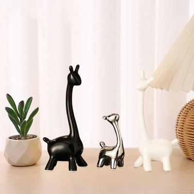 Керамическая статуя жирафа, фигурки, украшение, коллекционный орнамент, скульптура животного