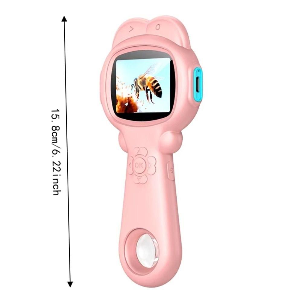 2 Inch IPS Screen Children's Digital Microscope Kids Microscope for 500mAh Laboratory