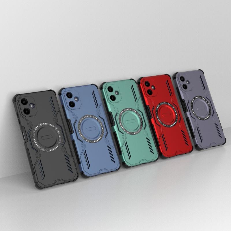 Магнитный роскошный бронированный противоударный чехол для Samsung A06 Capas роскошный цветной жесткий противоударный круглый магнитный Samsung Galaxy A06