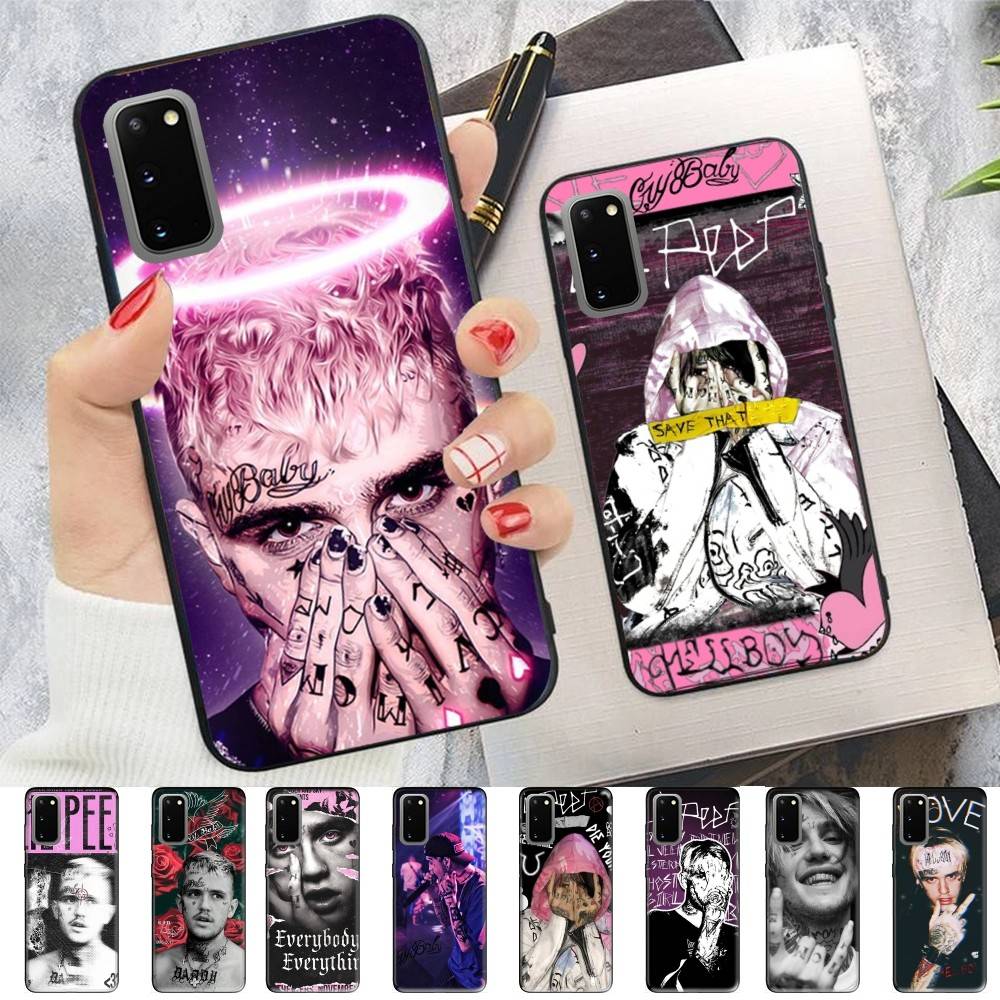 Чехол для телефона Emo Rapper Lil Peep для Samsung S 24 Fe 25 Ultra Plus 20 Lite 21 30 22 23 24 22 Ultra 5G Fundas