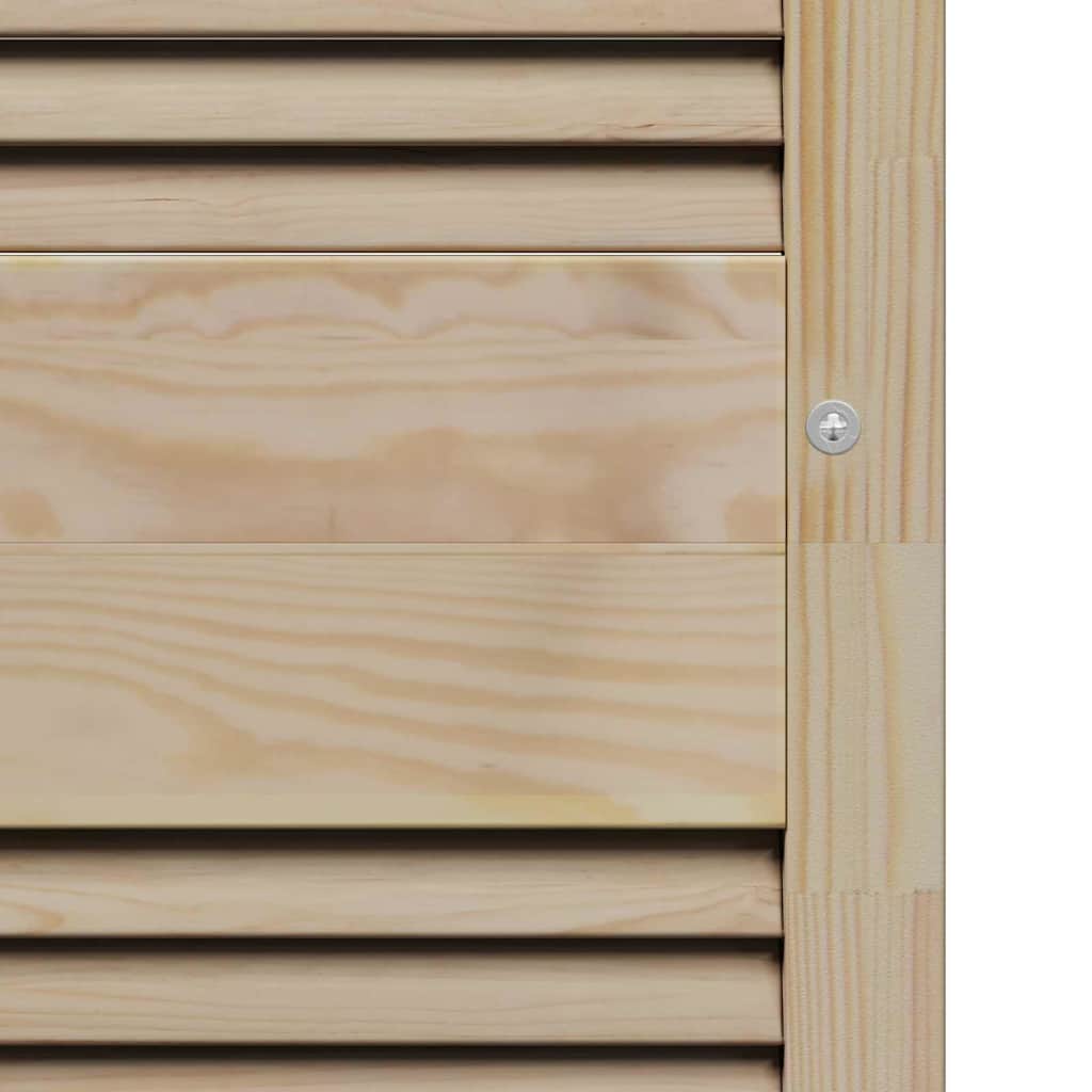 Cabinet Door 2 pcs Natural 170 x 2.1 x 39.5 cm Solid Pine Wood