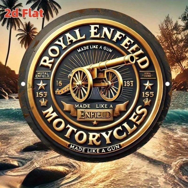 Винтажный металлический плакат Royal Enfield Настенное искусство для гаража