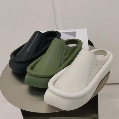 Мода Apanzu женские сандалии 2024 летние новые тапочки на платформе женские каблуки женские роскошные шлепанцы на танкетке пляжные мюли женские сабо