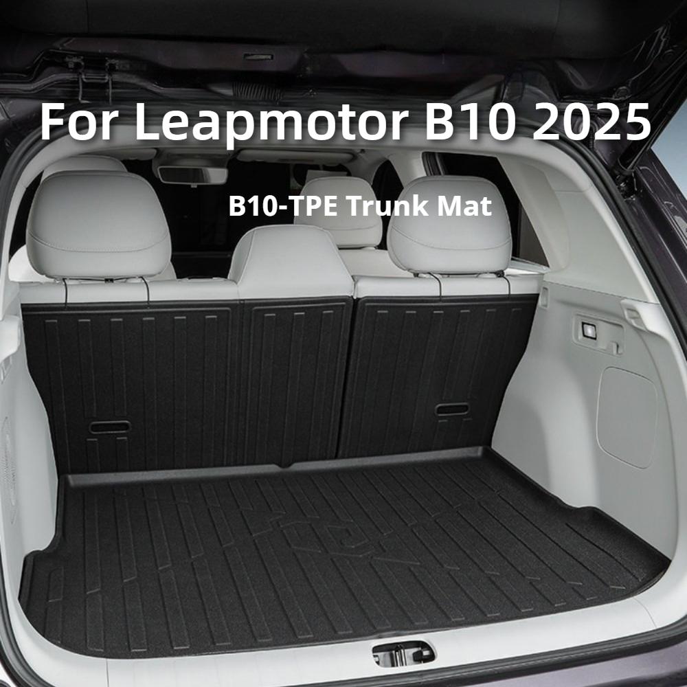 For Leapmotor B10 2025 Trunk Mat TPE Cargo Liner Underfloor Storage Box Organizer Tray Interior Accessories