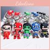 Unique Superhero Keychain Dark Version Featuring Captain America Hulk Batman Iron Man