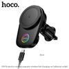 Hoco HW36 15 Вт MagSafe Беспроводное автомобильное зарядное устройство, Электрический вращающийся держатель для телефона на вентиляционное отверстие