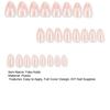 Umbra Studio 24Pcs Women Nude Press on Nails, Short Oval Natural Stick-on Fake Glossy Full Cover Glue False DIY Manicure Supplies