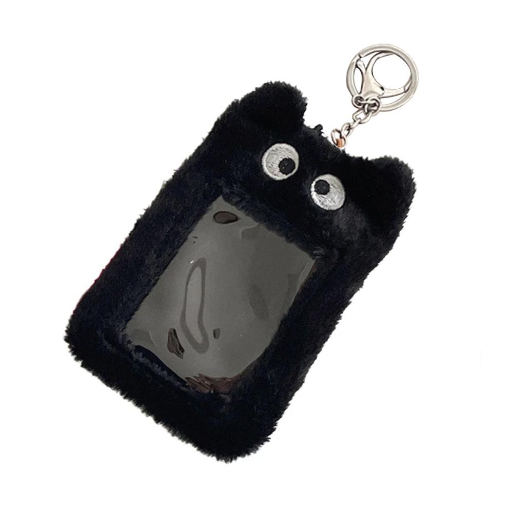 Милый плюшевый держатель для фотокарточек с мультяшным медведем, держатель для фото, милый брелок для удостоверения личности, чехол для студенческой карты, защита для кредитов, канцелярский держатель для карт