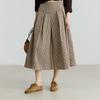 LILY Plaid Knee-Length Skirt