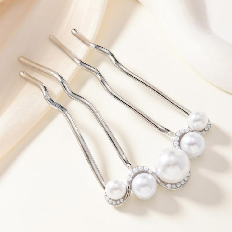 U-образная французская заколка для волос, французская вилка-шпилька с 4 зубцами для прически «пучок» для женщин и девушек. Аксессуары для причесок.