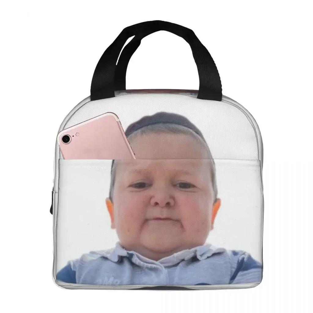 Funny Hasbulla Magomedov Hasbullah Smile Classic Insulated Lunch Bag for Women Kids Portable Food Boxes Thermal Lunch Box Tote