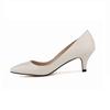 Sexy Faux Crocodile Pattern Leather Mid High Heels Pointed Toe Wedding Party Dress Pumps Women Shoes Shoe