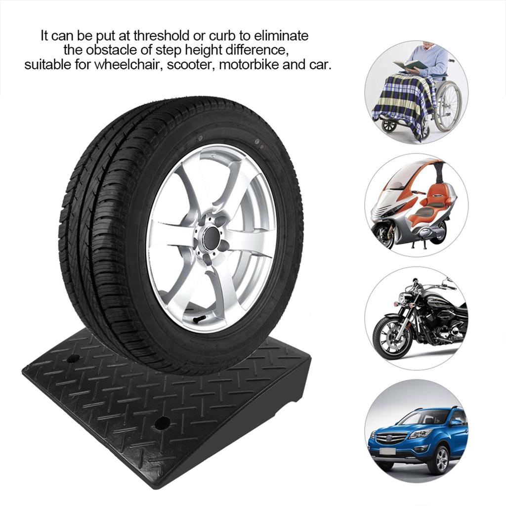 Сверхпрочные резиновые пандусы для бордюров для автомобиля, транспортного средства, мотоцикла, инвалидной коляски, пороговый пандус, автомобильный резиновый пандус, резиновый пандус для бордюра