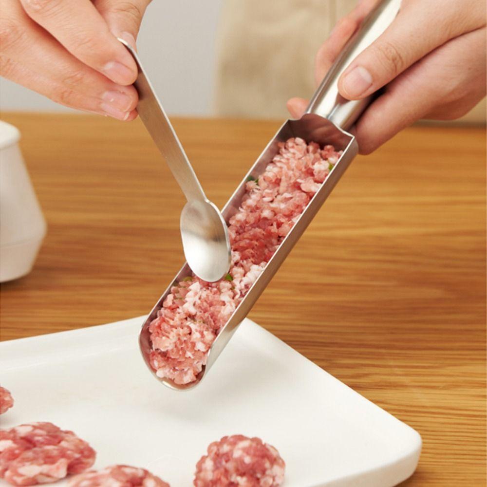 Прочная ручная машинка для фрикаделек Легко извлекаемая форма для фрикаделек Инструмент для семейной готовки