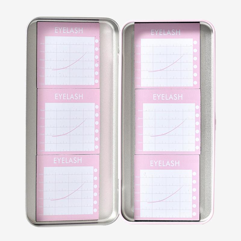 Пустая магнитная коробка для хранения накладных ресниц с 6 дискетами, держатель для накладных ресниц, контейнер для путешествий, держатель для ресниц