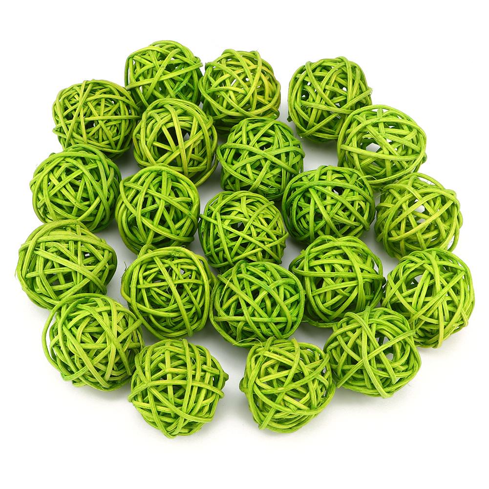20Pcs Rattan Balls for Garden Wedding Party Christmas Decoration