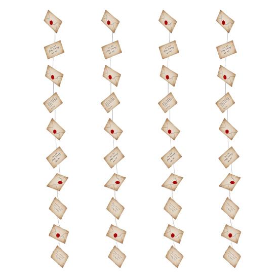 4 шт. Волшебные плавающие письма-подтверждения с надписью «Волшебник», баннеры, украшения для вечеринки на Хэллоуин, день рождения, 40 шт.