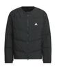 Adidas KWX68 Men's Lightweight Down Jacket with Small Logo, Regular Fit, Black (JG8503)