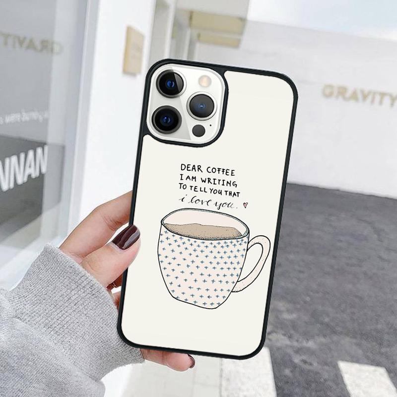 Кофе Зовет Забавная Страница Ответа на Телефон Чехол для Телефона Для iPhone 17 Air 15 16 Чехол 11 13 14 Pro Max 12 Plus Max XR