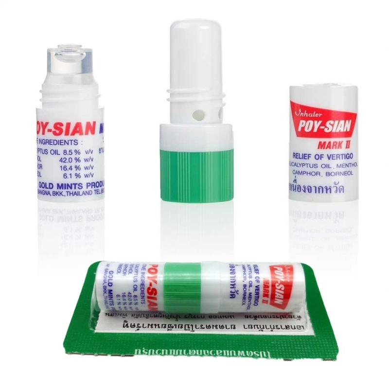 Poy-sian Mark II - Освежающие назальные ингаляторы от головокружения, прочищают нос и горло